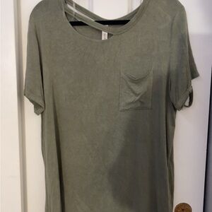 Vanilla Bay Green Crew Neck Short Sleeve T-Shirt